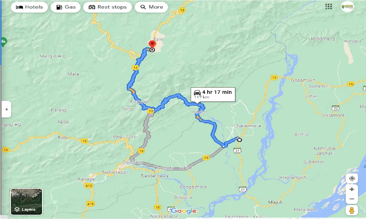 north-lakhimpur-to-ziro-one-way