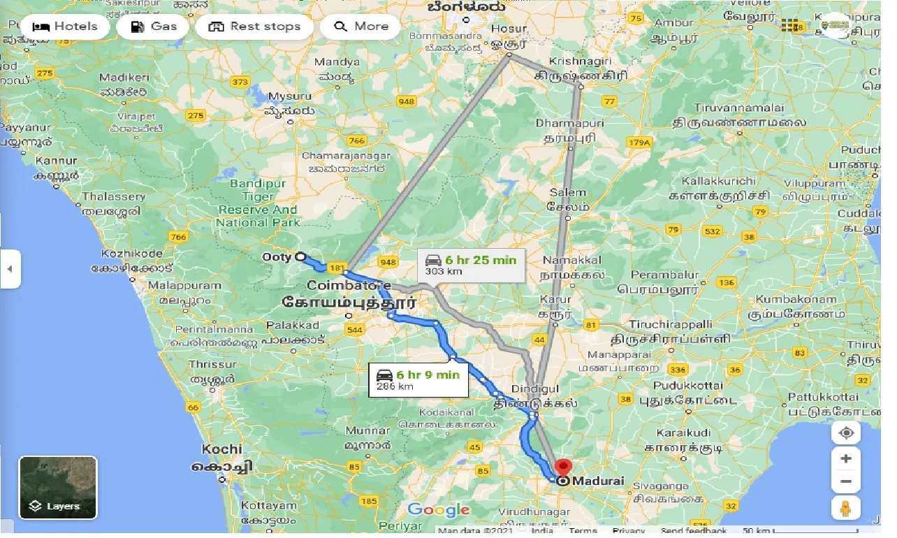 ooty-to-madurai-round-trip