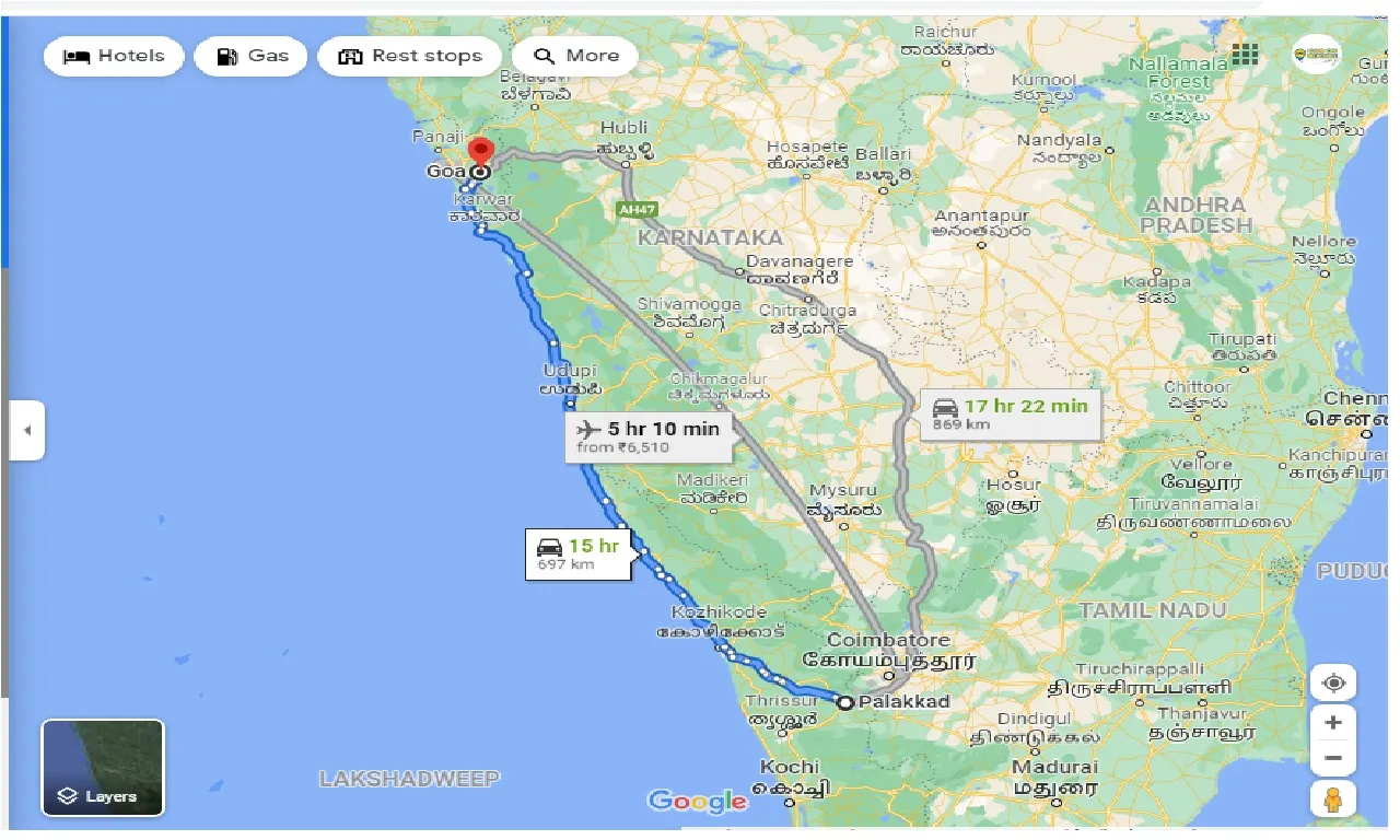 palakkad-to-goa-round-trip