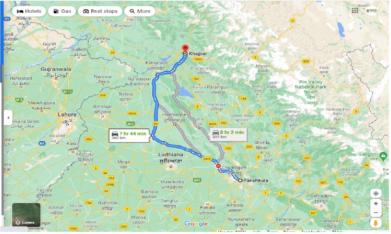 panchkula-to-khajjiar-one-way