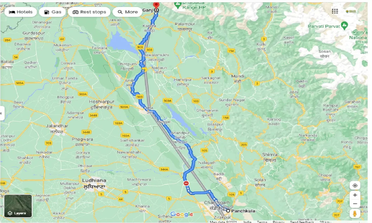 panchkula-to-mcleodganj-one-way