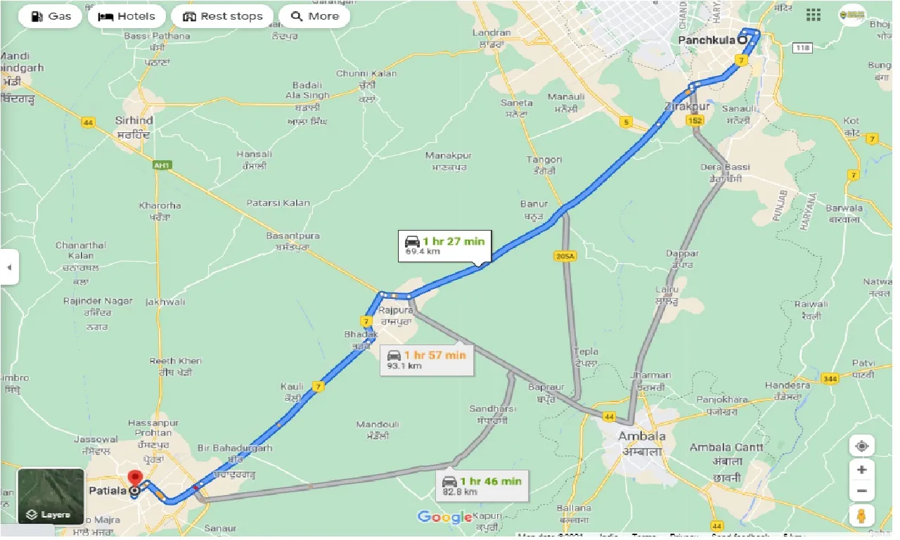 panchkula-to-patiala-round-trip