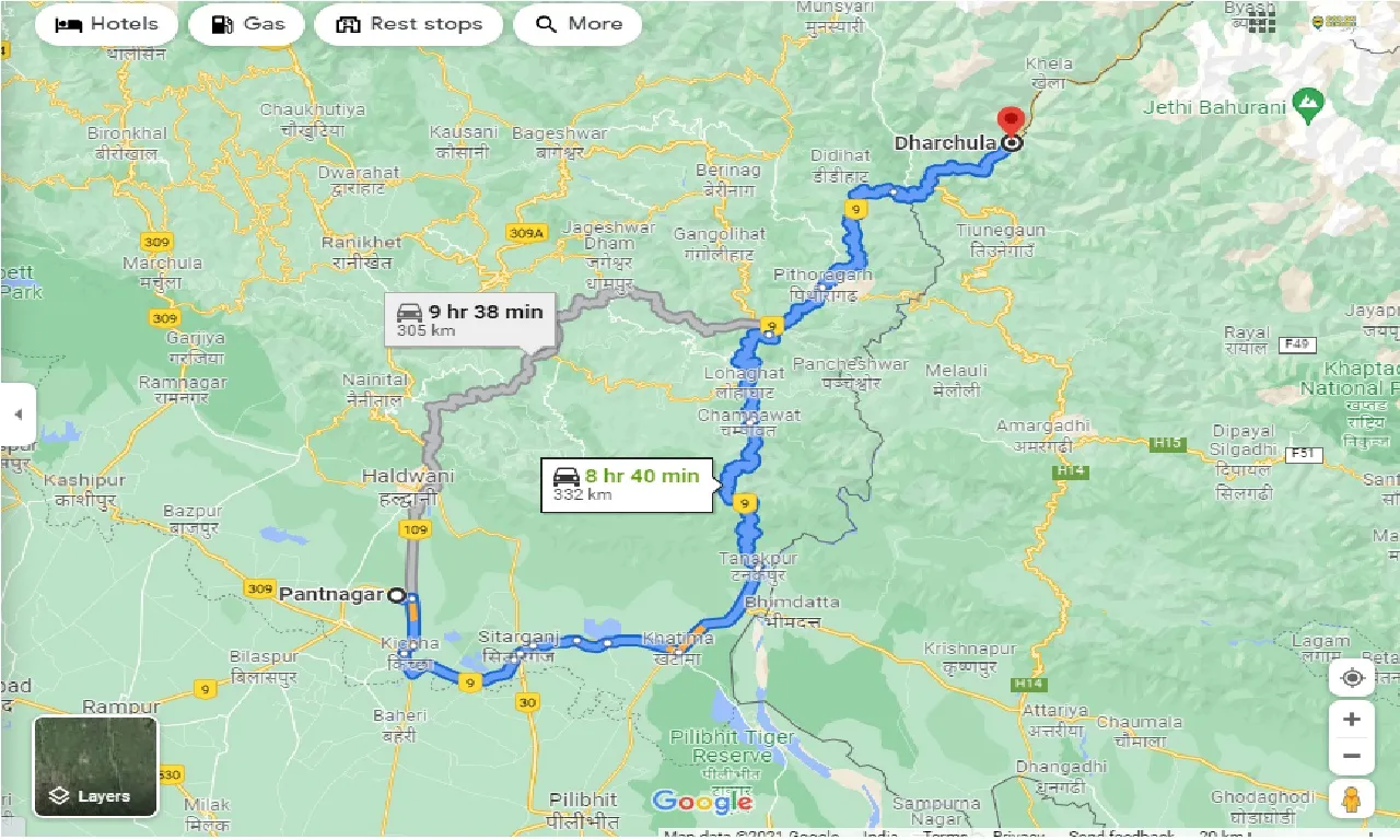 pantnagar-to-dharchula-one-way