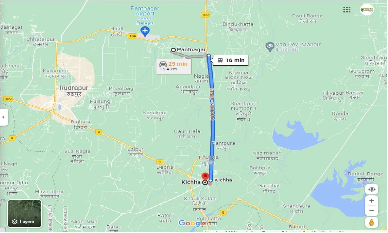 pantnagar-to-kichha-round-trip