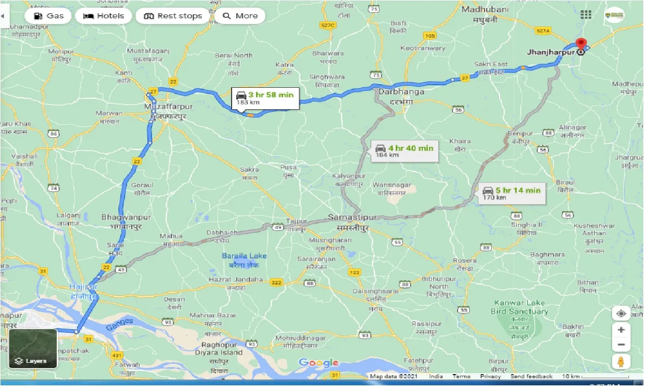 patna-to-jhanjharpur-one-way