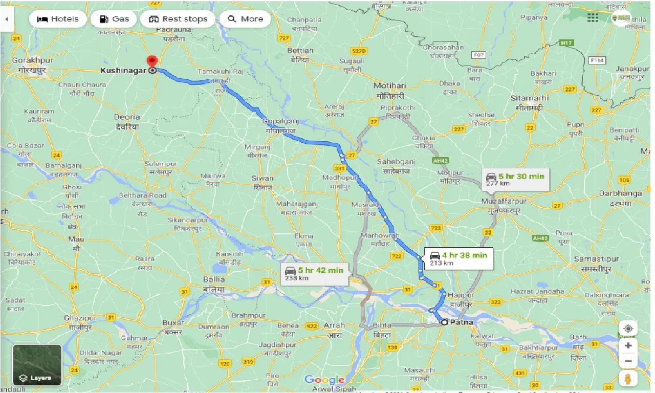 patna-to-kushinagar-round-trip