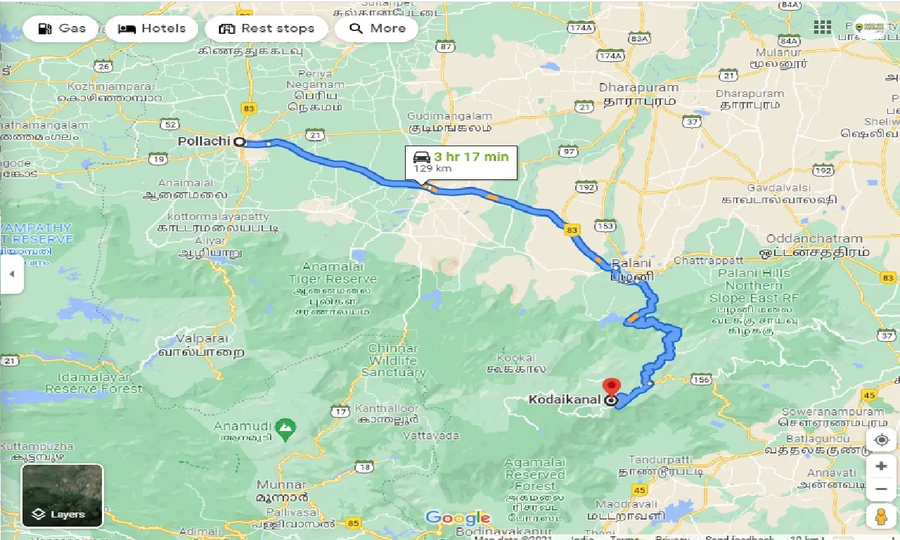 pollachi-to-kodaikanal-one-way