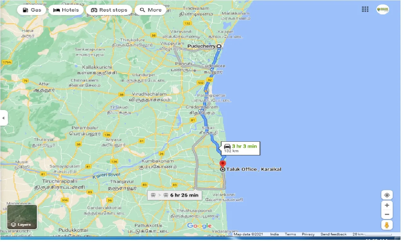 pondicherry-to-karaikal-taluk-round-trip