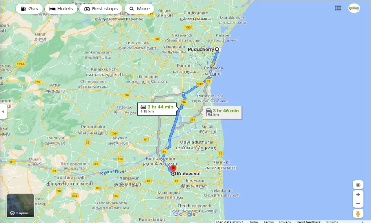 pondicherry-to-kodavasal-round-trip