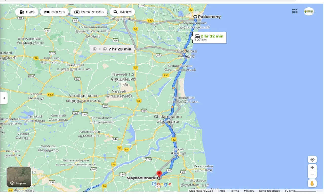 pondicherry-to-mayiladuthurai-one-way