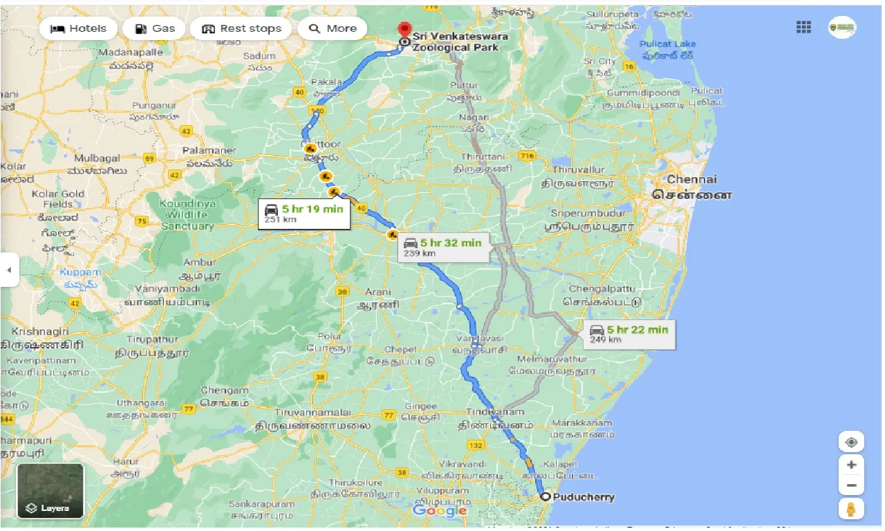 pondicherry-to-sri-venkateshwara-national-park-round-trip