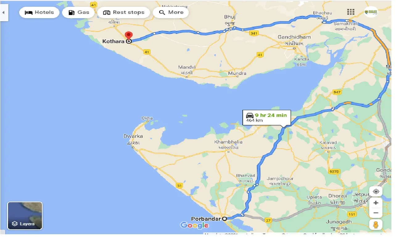 porbandar-to-kothara-taxi