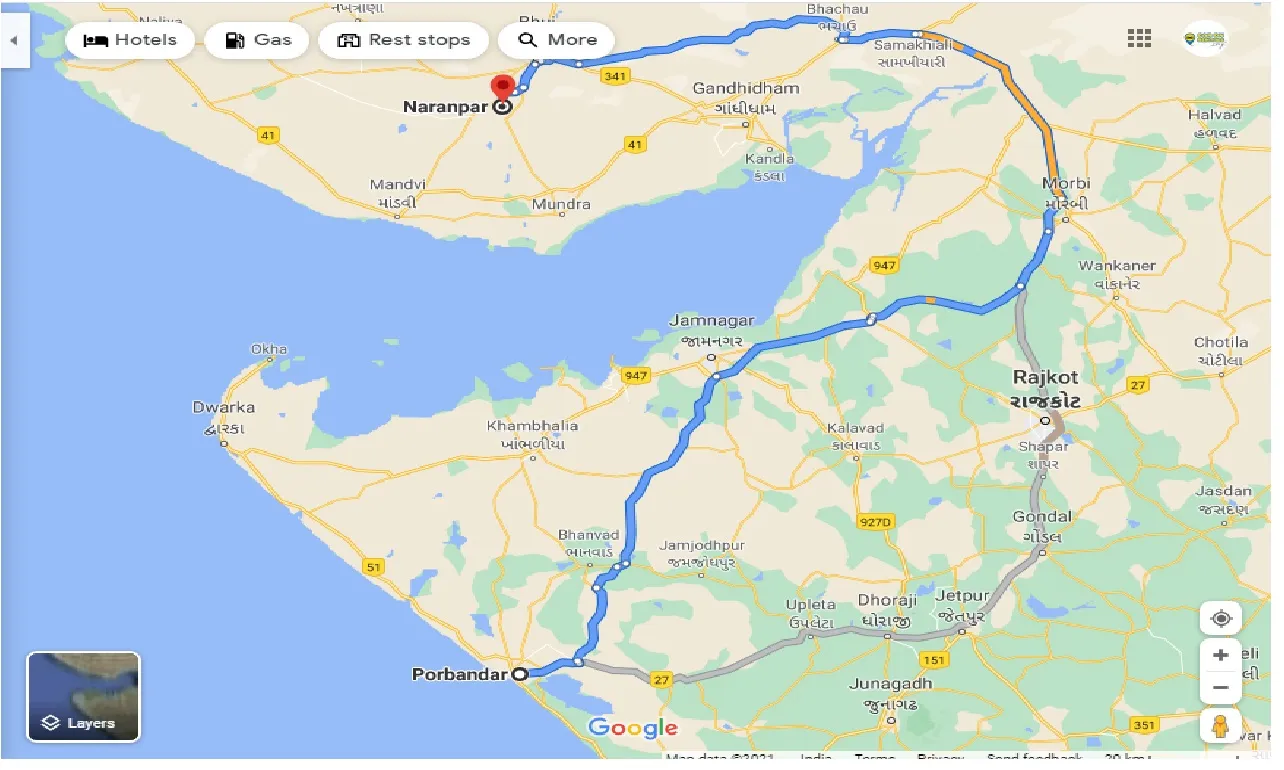 porbandar-to-naranpar-taxi