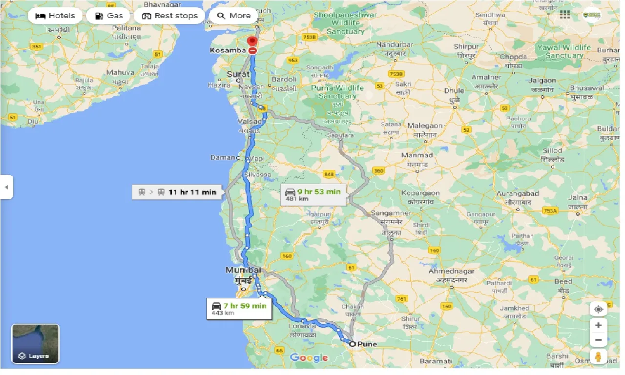 pune-to-kosamba-round-trip