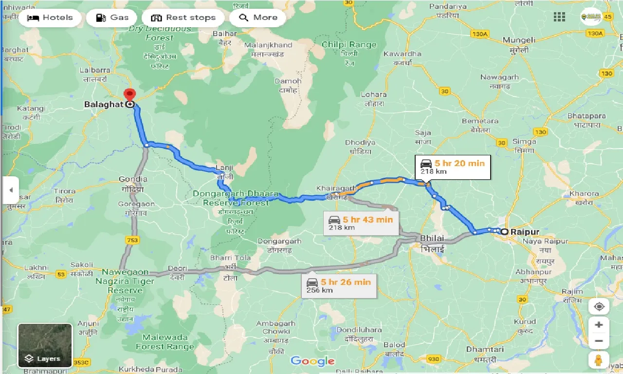 raipur-to-balaghat-round-trip