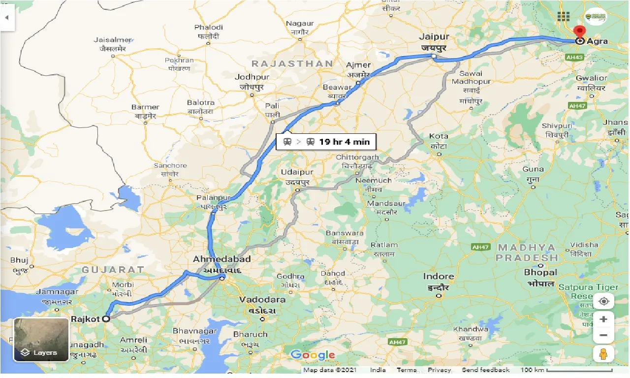 rajkot-to-agra-taxi