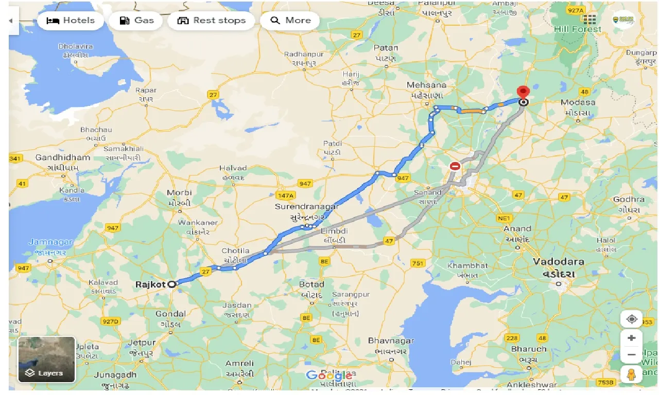 rajkot-to-himatnagar-taxi