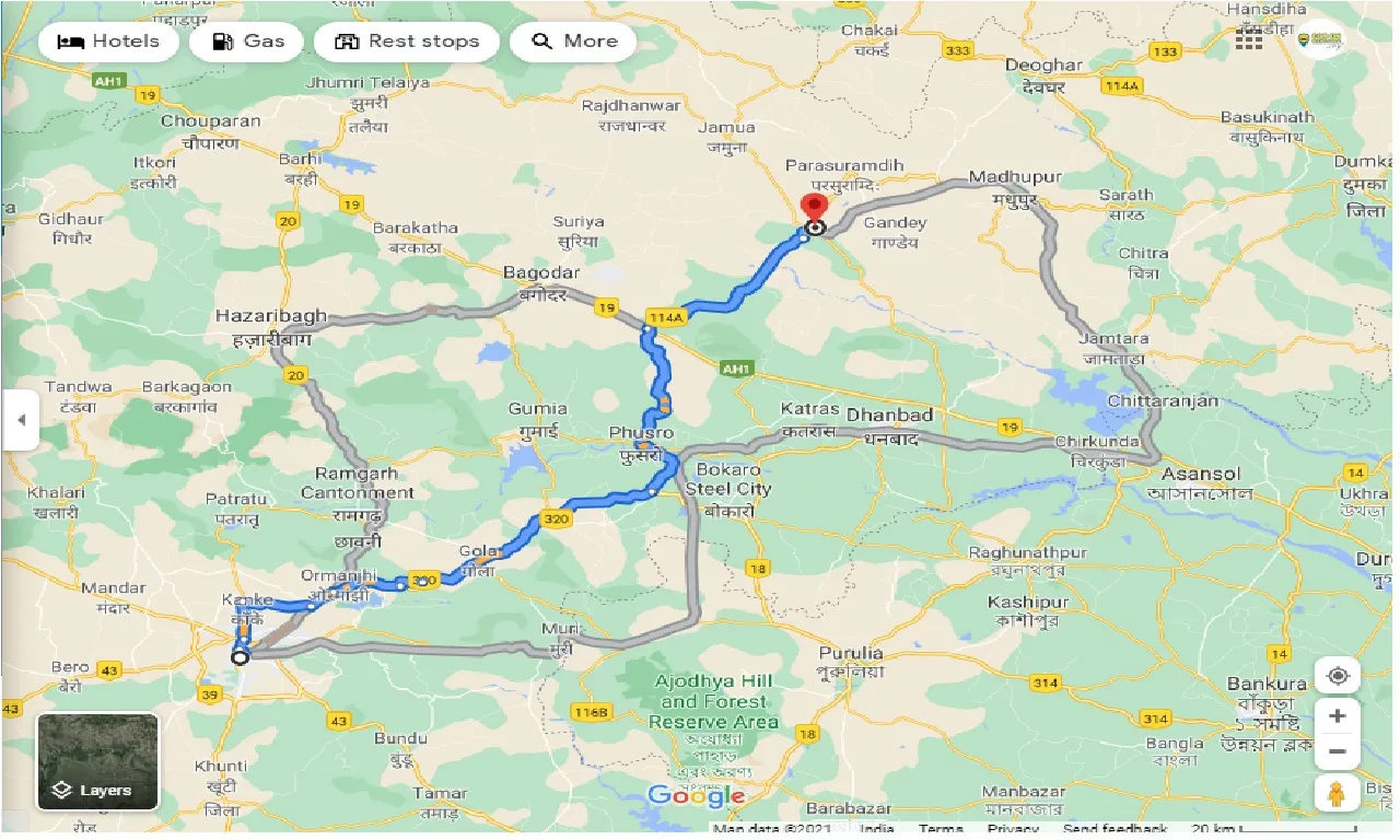 ranchi-to-Giridih-round-trip