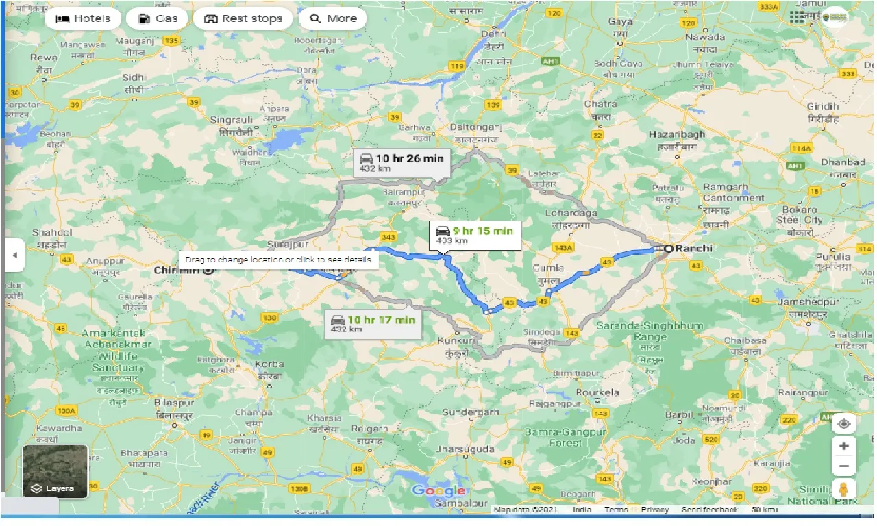 ranchi-to-chirmiri-one-way