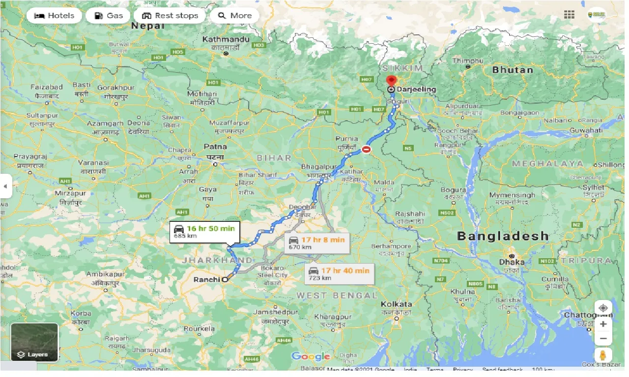 ranchi-to-darjeeling-one-way