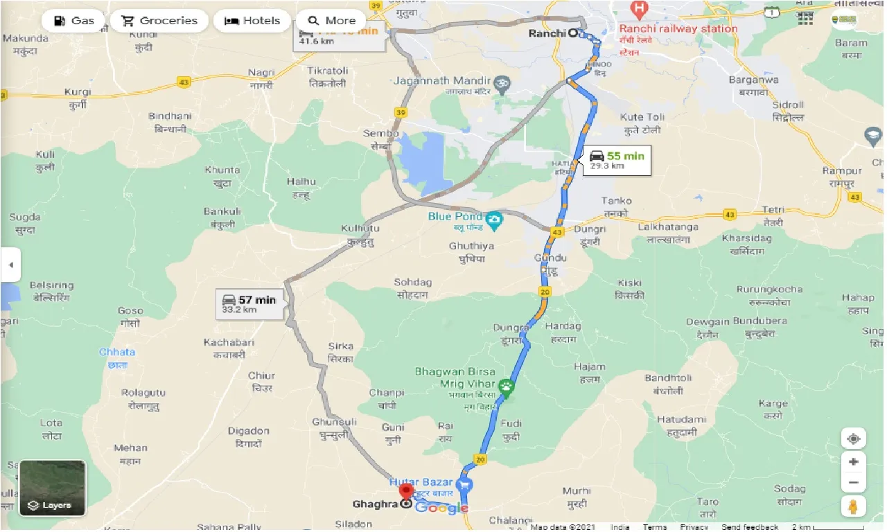 ranchi-to-ghaghra-one-way