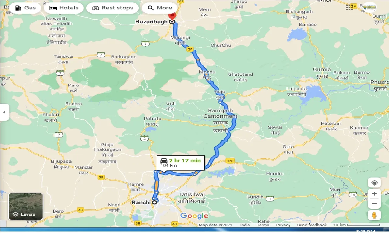 ranchi-to-hazaribagh-one-way