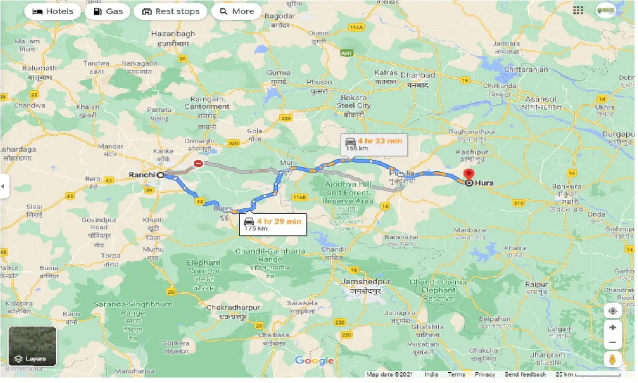 ranchi-to-hura-one-way