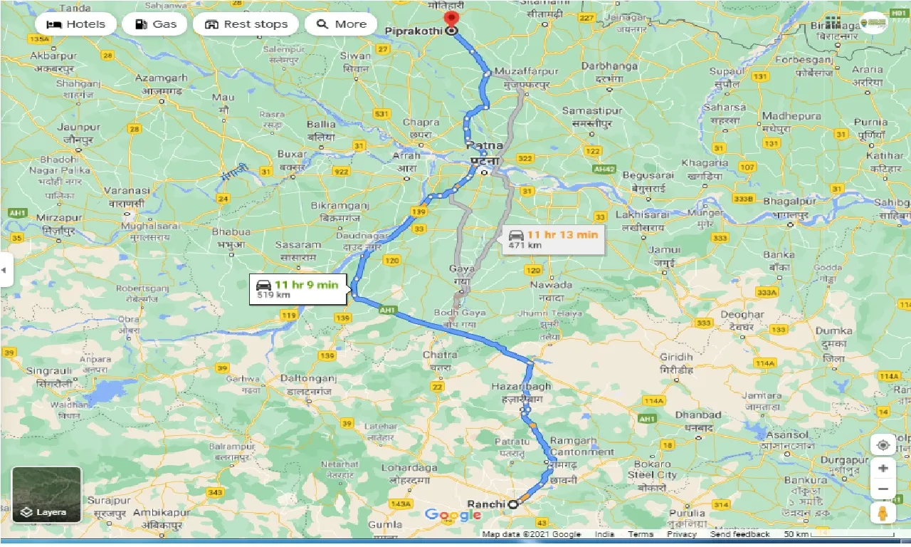 ranchi-to-piprakothi-round-trip