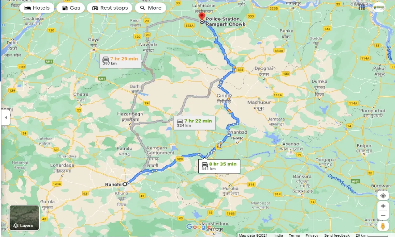 ranchi-to-ramgarh-chowk-round-trip