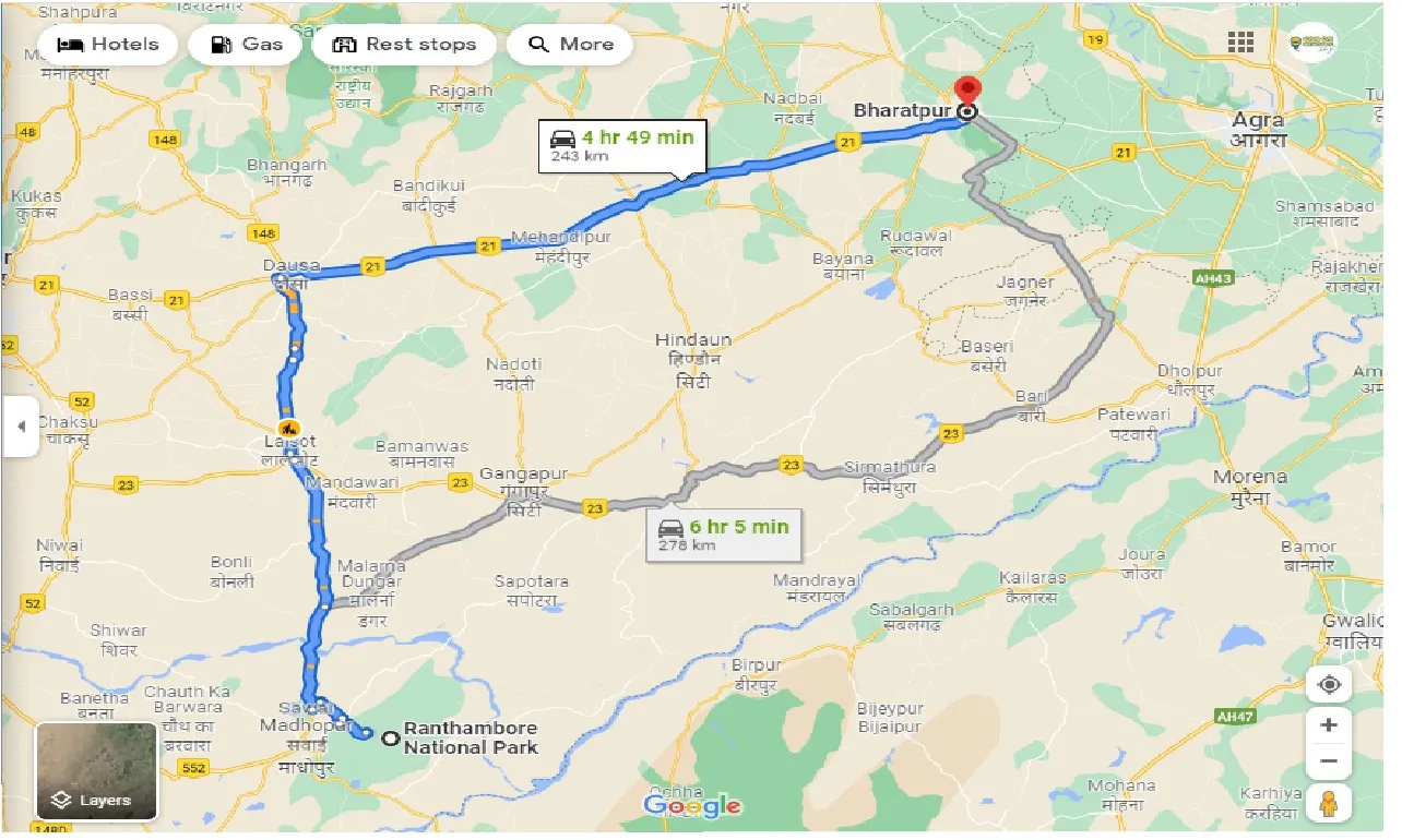 ranthambore-to-bharatpur-one-way