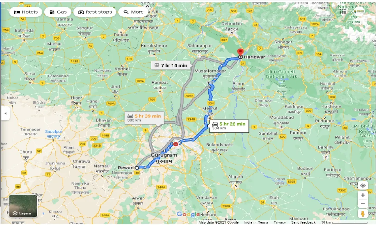 rewari-to-haridwar-round-trip