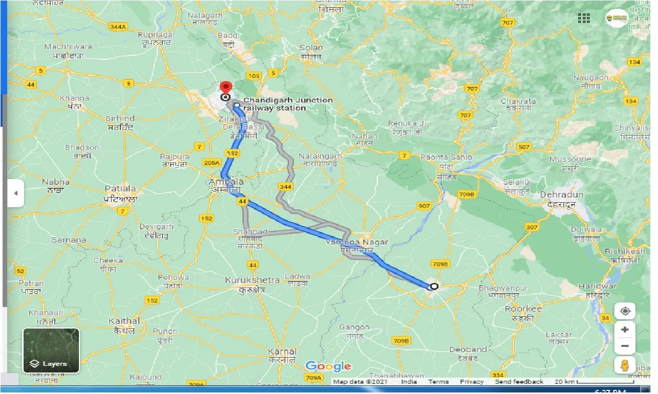 saharanpur-to-chandigarh-one-way