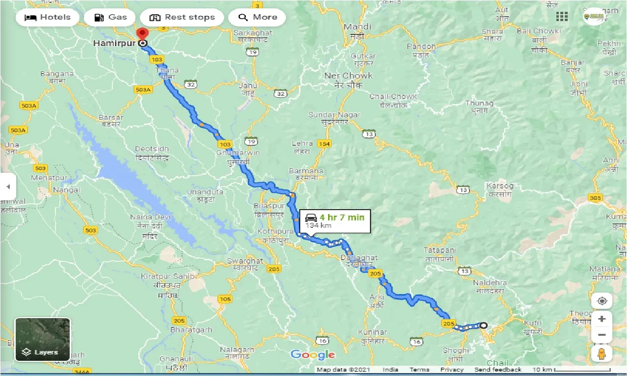 shimla-to-hamirpur-one-way