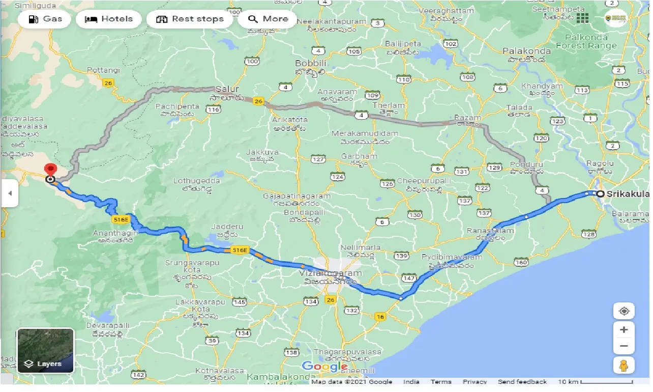 srikakulam-to-araku-valley-round-trip