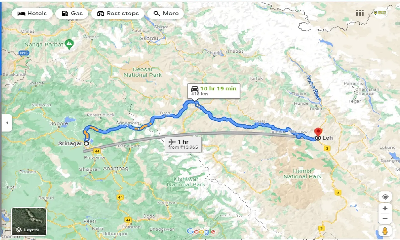 srinagar-to-leh-round-trip