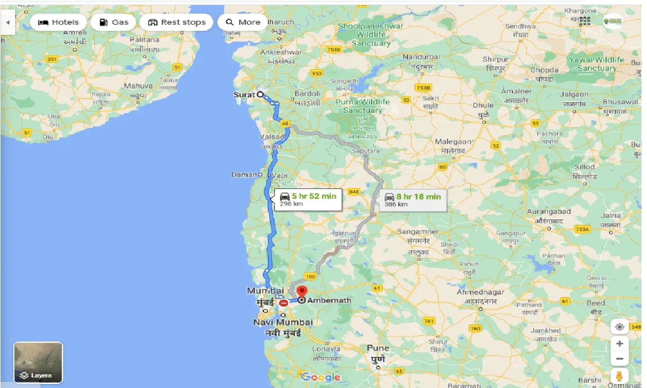 surat-to-ambarnath-one-way