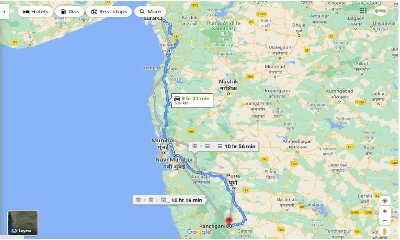 surat-to-panchgani-one-way