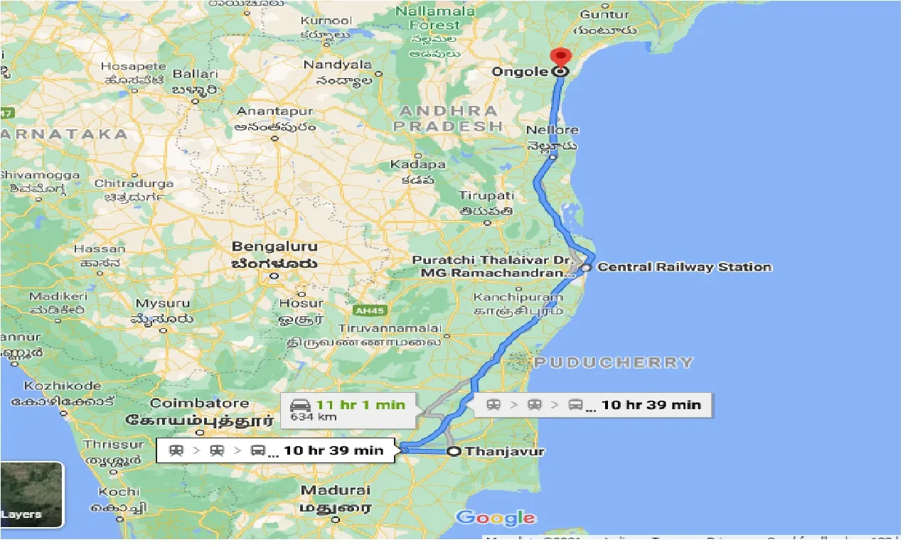 thanjavur-to-ongole-one-way