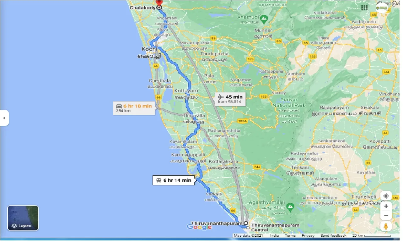 thiruvananthapuram-to-chalakudy-round-trip