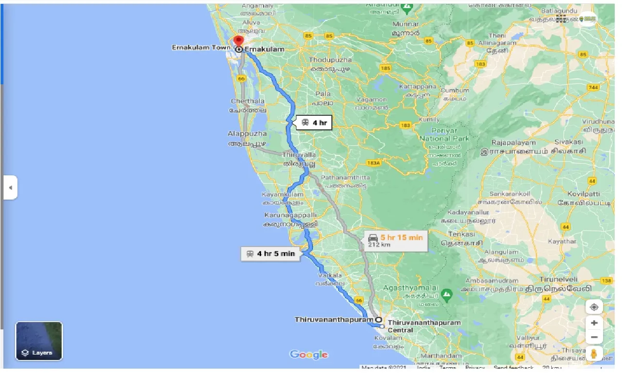 thiruvananthapuram-to-ernakulam-round-trip