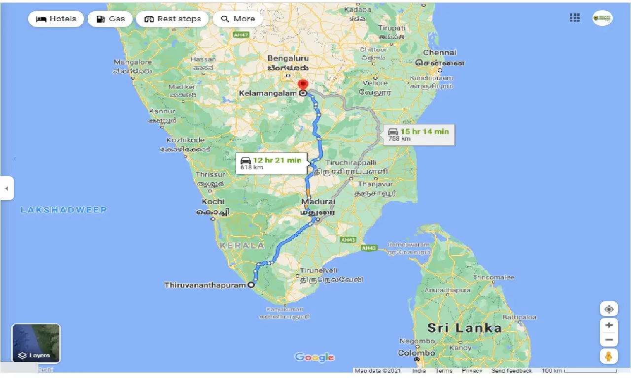 thiruvananthapuram-to-kelamangalam-one-way