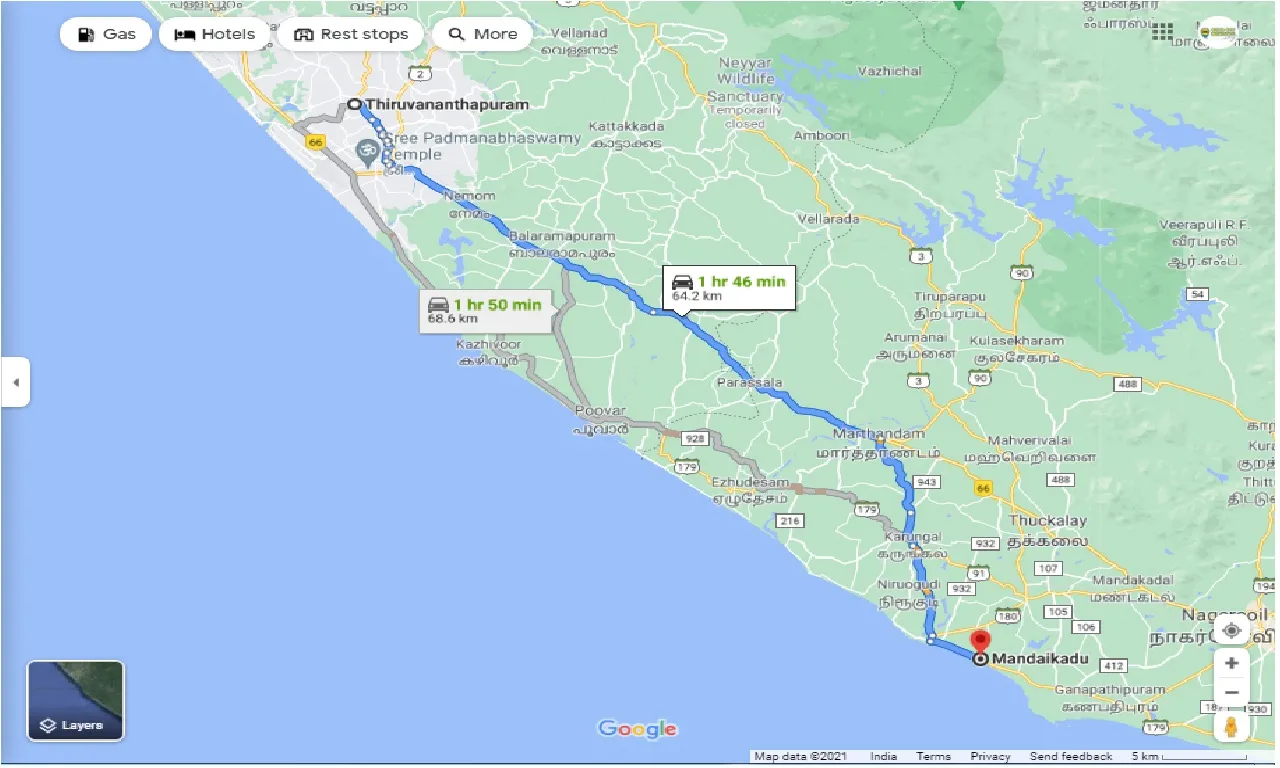 thiruvananthapuram-to-mandaikadu-round-trip