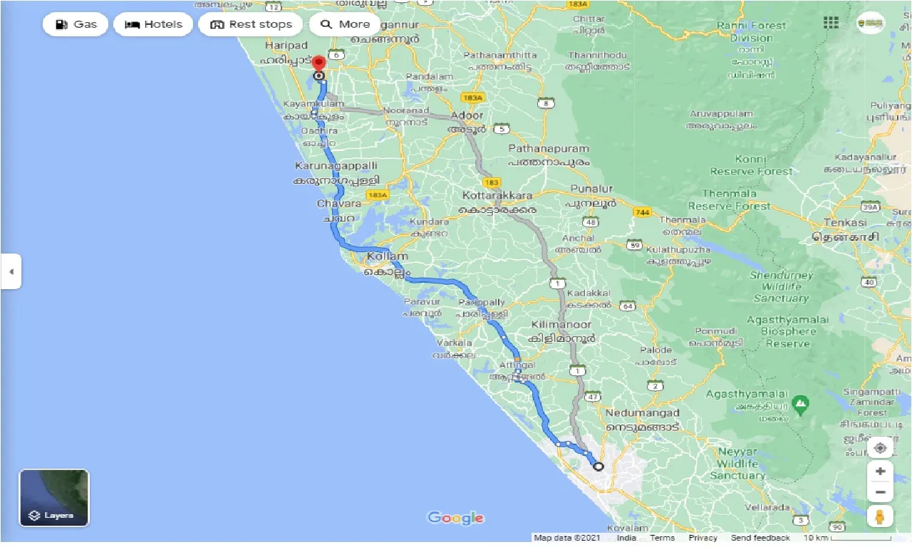 thiruvananthapuram-to-saligram-round-trip