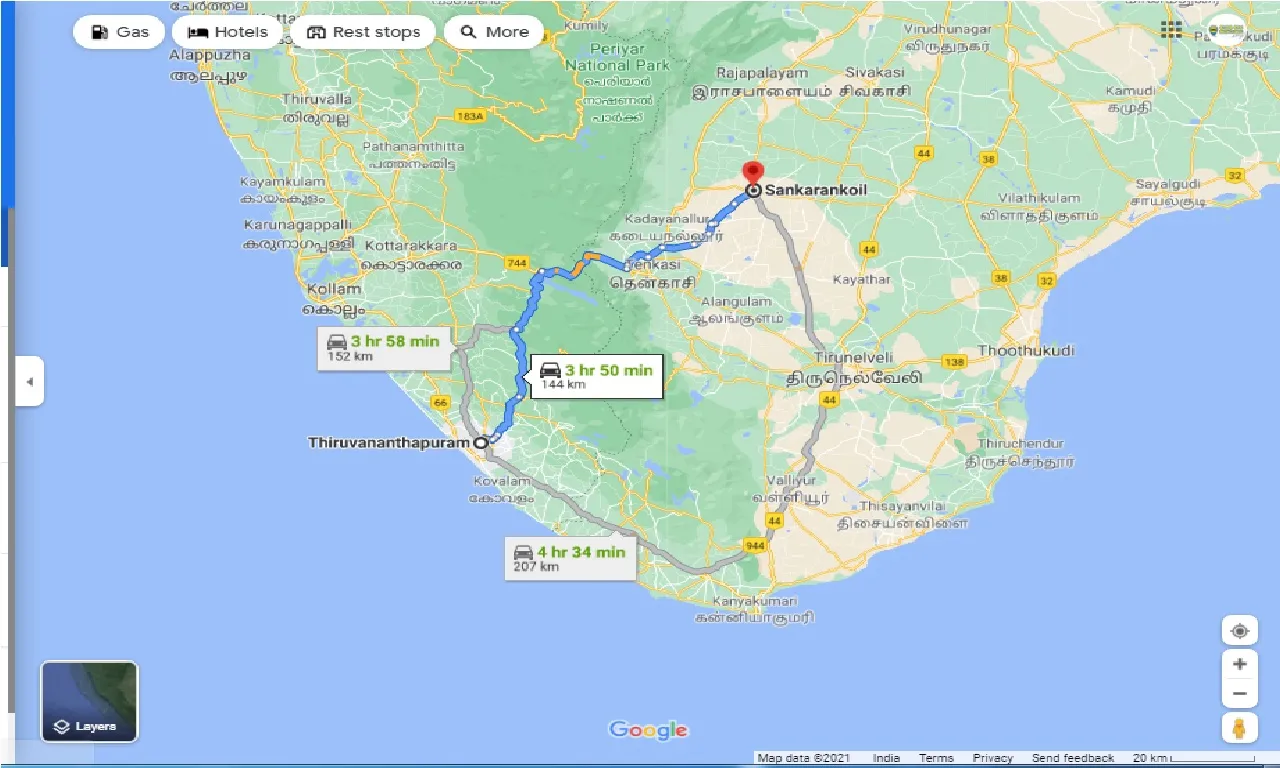 thiruvananthapuram-to-sankarankoil-round-trip