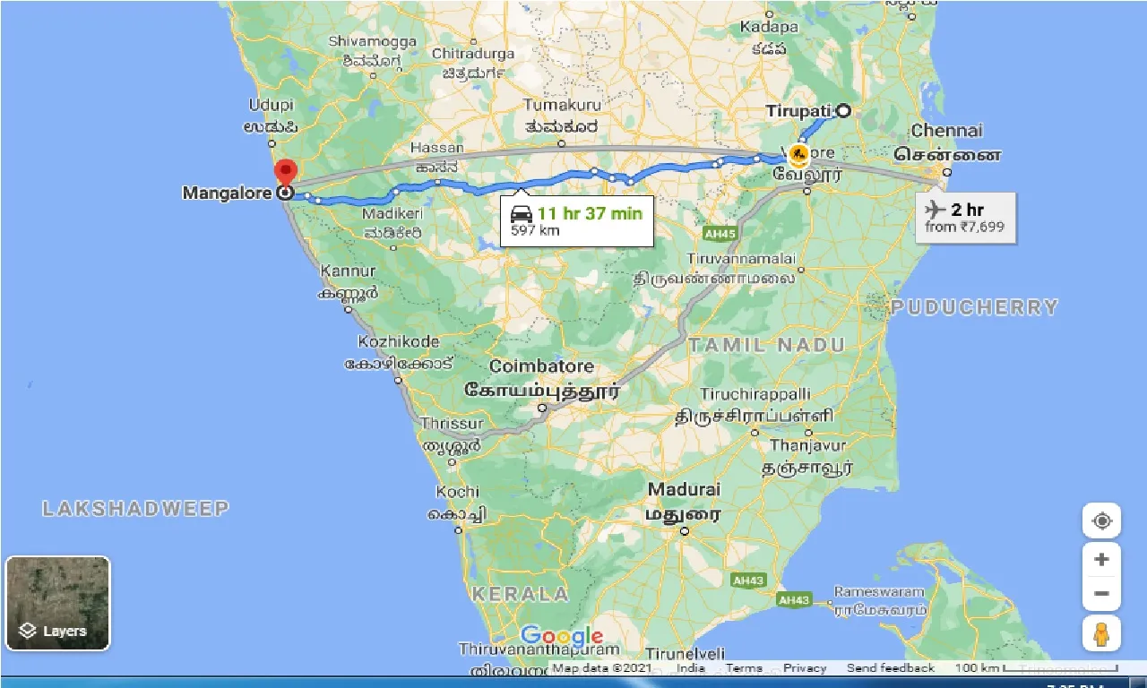 tirupati-to-mangalore-one-way