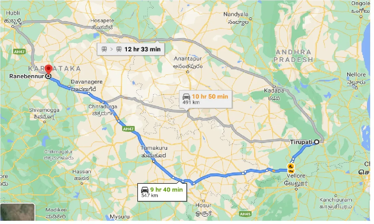 tirupati-to-ranebennur-taxi