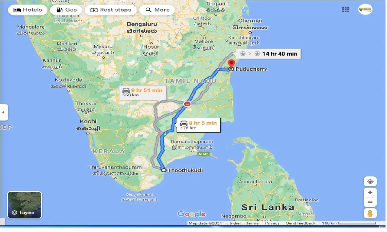 tuticorin-to-pondicherry-one-way