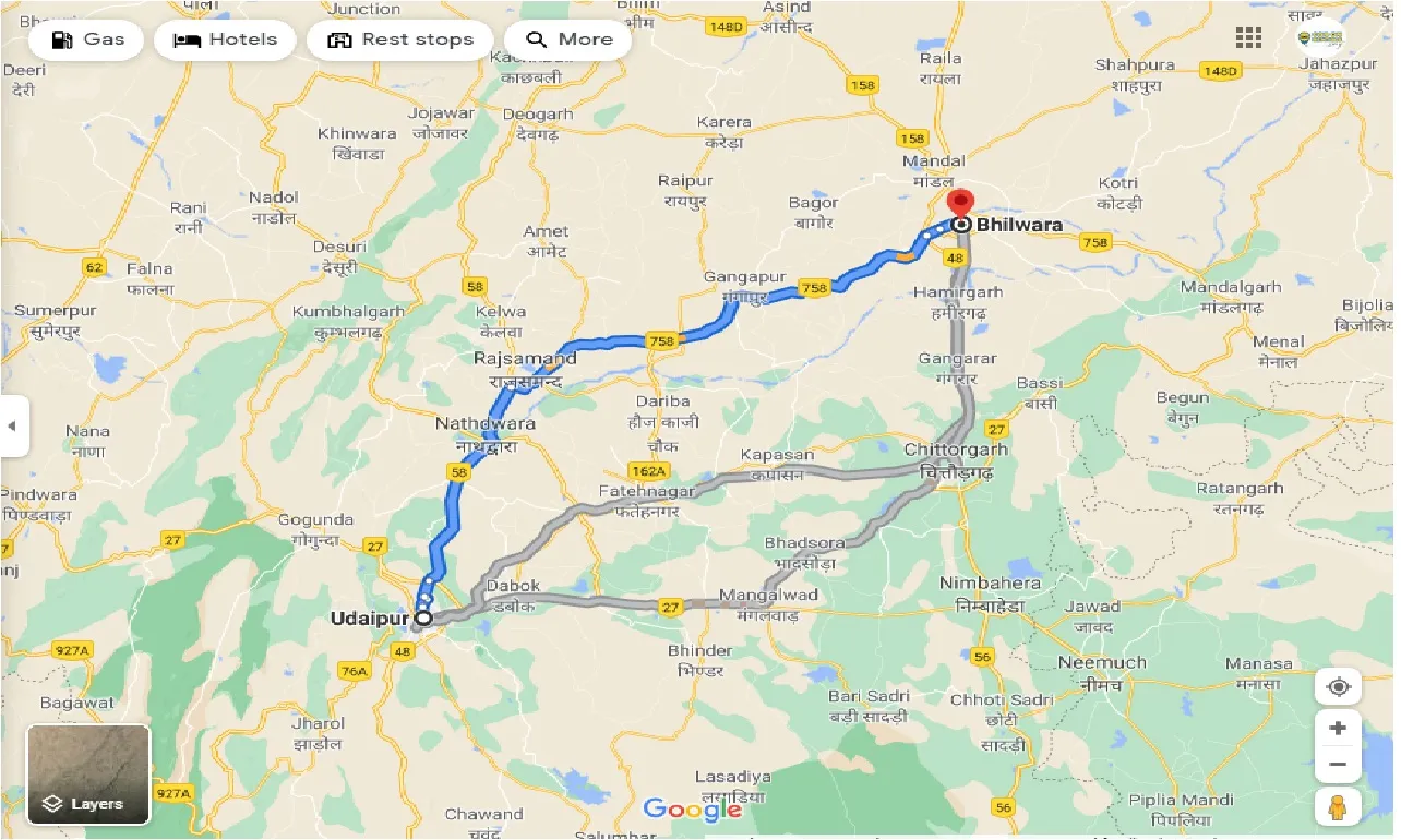 udaipur-to-bhilwara-round-trip
