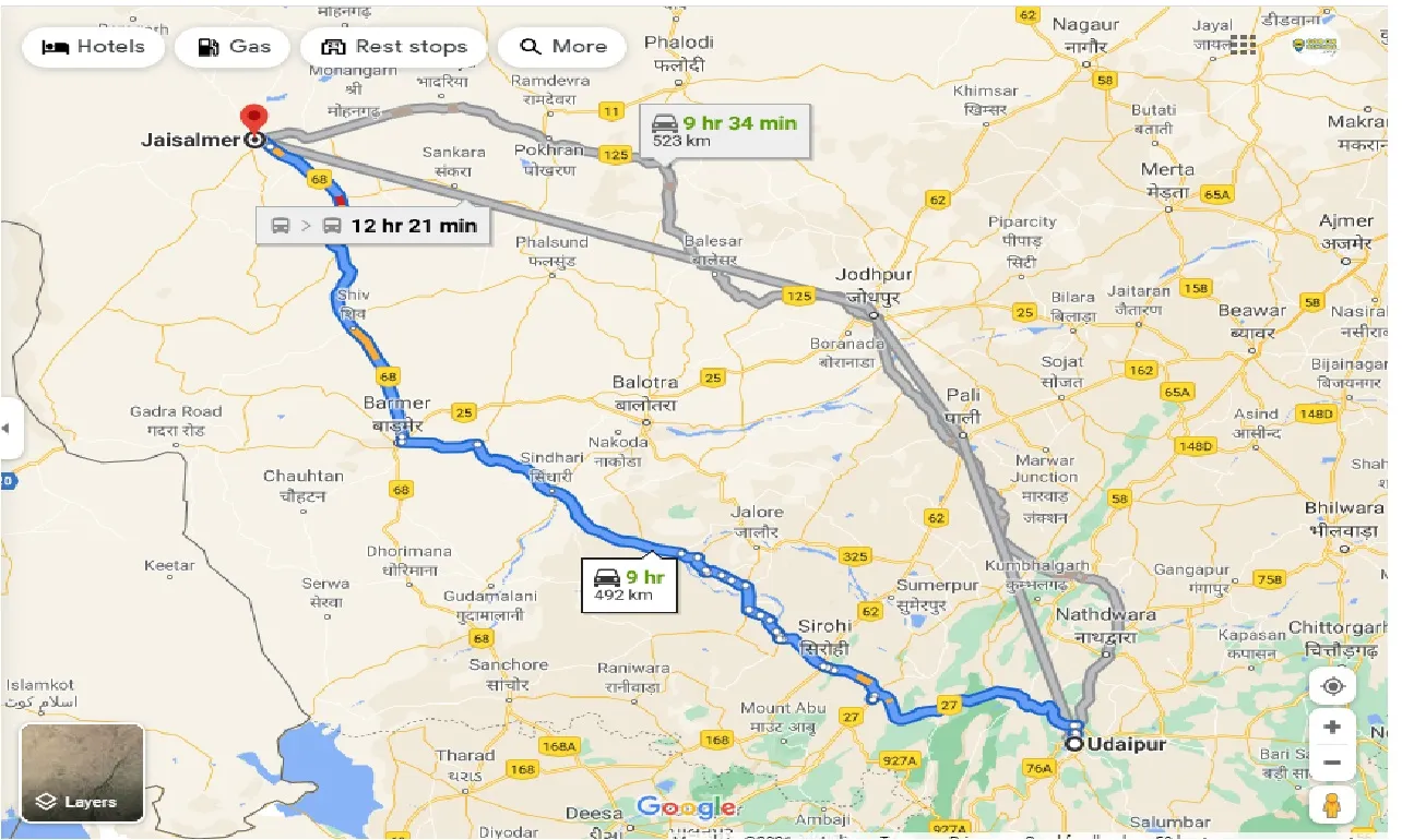 udaipur-to-jaisalmer-one-way