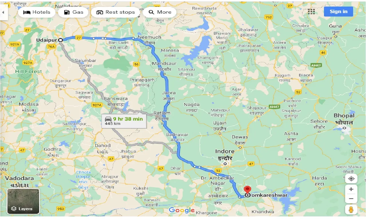 udaipur-to-omkareshwar-one-way